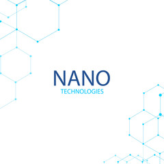 Vector logo design template. High technology. Nano technology. Flat style. Vector illustration