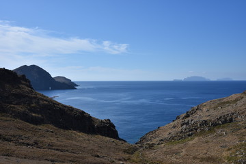 Landscape of Point of Saint Lawrence (Ponta de Sao Lourenco), easternmost point of the island of Madeira, Portugal.