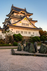 Kishiwada castle (Chikiri Castle) built in 16th century, Kishiwada city, Osaka Prefecture, Japan