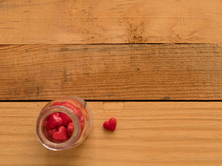 Corazones de dulce para regalo 