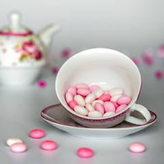 Many sweet pink drops