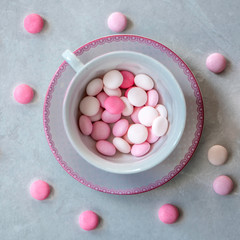 Many sweet pink drops