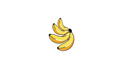 banana fruit vector illustration icon logo design