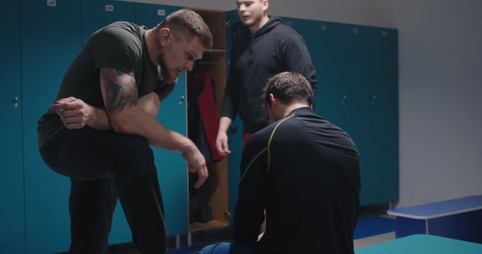 Young man bullied in changing room