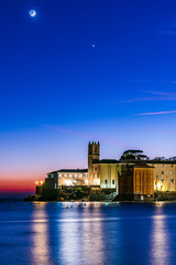 Night view of Baia del Silenzio