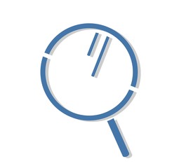 Design of magnifying glass icon