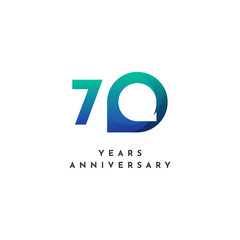 70 Years Anniversary Template Design