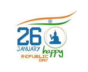 Indian republic day illustration