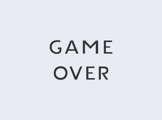 Design of game over message