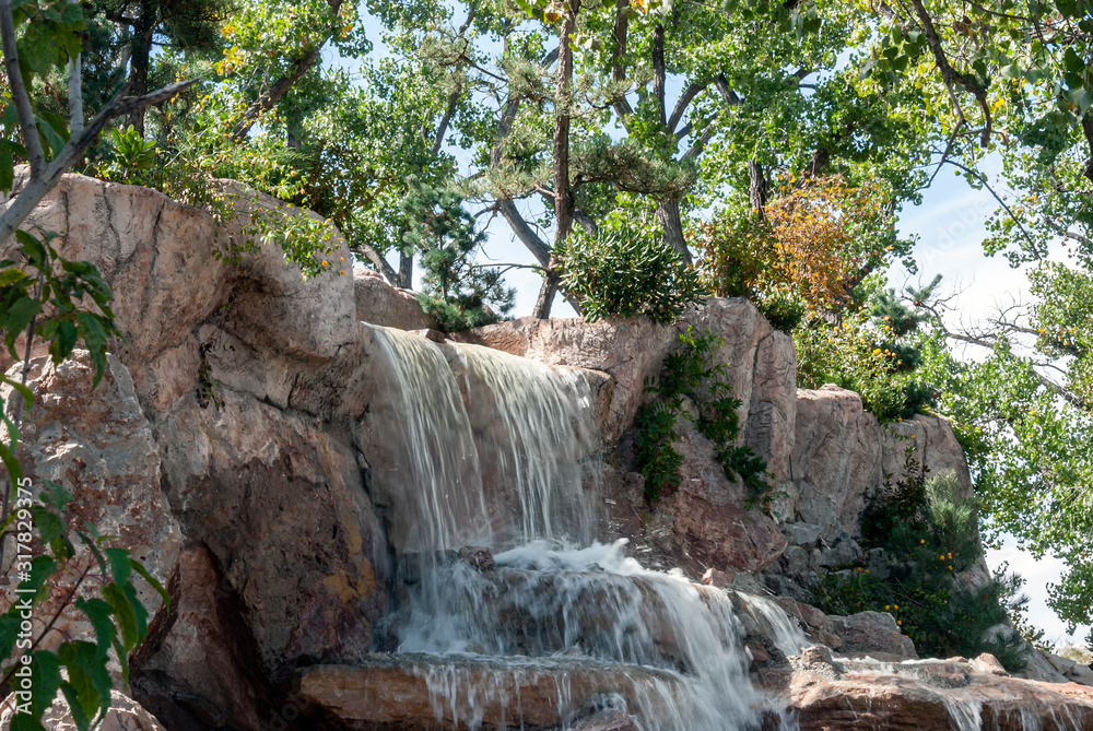 Wall mural  Garden Waterfall 