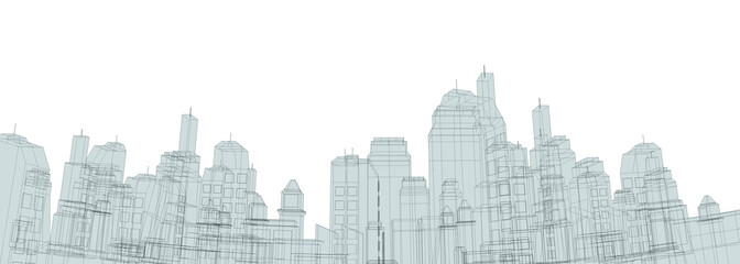 Render city illustration