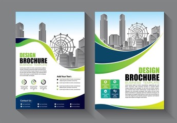 Business abstract vector template. Brochure design, cover modern layout, annual report, poster, flyer in A4 with colorful triangles, geometric shapes for tech, science, market with light background