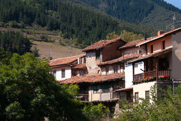 Fototapeta na wymiar Image of a typical house of Cantabria, Spain. Image.