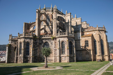 Fototapeta premium Image of the Church of Santa Maria de la Asunción in Castro Urdiales, Cantabria. Image.