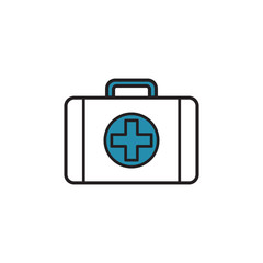 medical kit bag icon