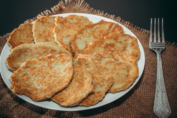 .Potato pancakes - the national Belarusian and Ukrainian food 