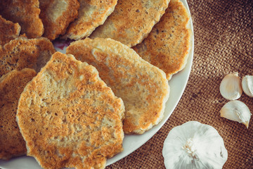 .Potato pancakes - the national Belarusian and Ukrainian food 