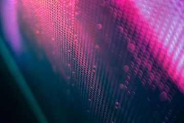 CloseUp LED blurred screen. LED soft focus background. abstract background ideal for design.