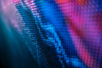 CloseUp LED blurred screen. LED soft focus background. abstract background ideal for design.