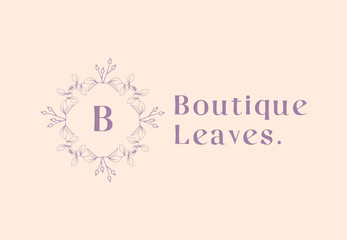 Vintage luxury logo initial b template for business vector eps 10