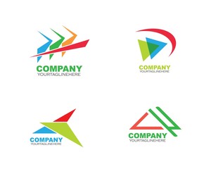 Arrow icon vector illustration Logo Template