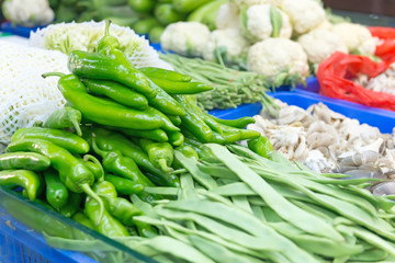 Fresh vegetables market