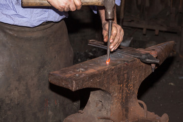blacksmith at work