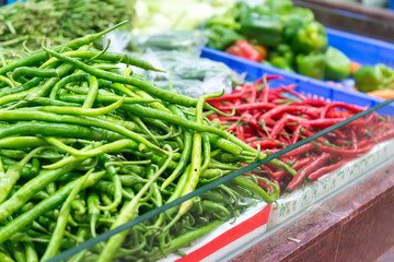 Fresh vegetables market