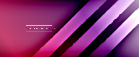 Dynamic trendy fluid color gradient abstract background with flowing wave lines. Vector Illustration