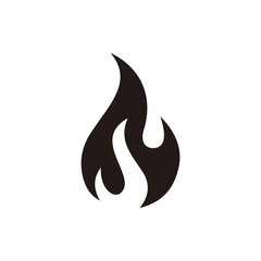 Fire icon vector illustration sign