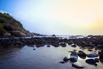 Sunset at Palolem beach, Goa, India