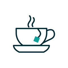 Isolated tea cup vector design