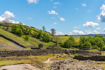 Obraz premium The remains of Sir Francis Level near Gunnerside, North Yorkshire, England, UK