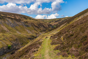 Blakethwaite Force and Mine near Gunnerside, North Yorkshire, England, UK