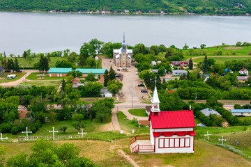 Historic Heritage Chapel Church Saskatchewan Canada