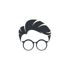 Geek logo template vector icon