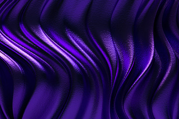 3D Rendering, Abstract purple background luxury cloth or liquid wave or wavy folds of grunge silk...