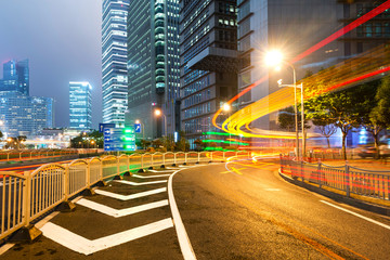 the light trails
