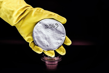 Enriched uranium produced in the Middle East. Radioactive element used in nuclear research....