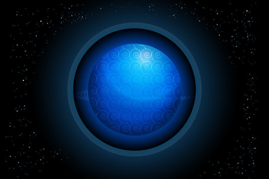 Globe earth planet vector image