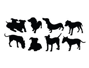 Dog Pet Animal Silhouette, art vector design