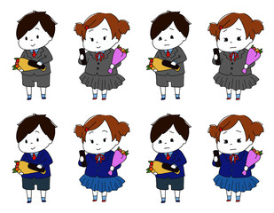 卒園式・卒業式の卒業生