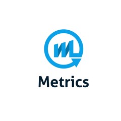 logo metric initial M logo template