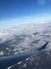 Obraz premium aerial view from airplane