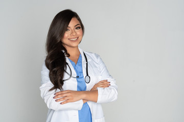 Female Doctor Working In A Hospital - 317854905
