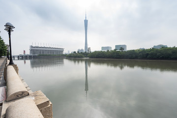 modern skyscrapers in Guangzhou, China