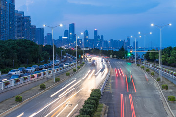 the light trails