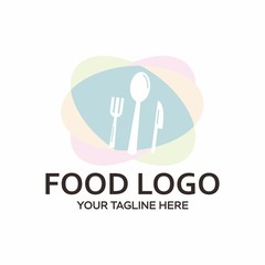 Food Logo as simple images. Can be used for menu or restaurant design.