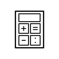 Calculator icon vector sign and symbol