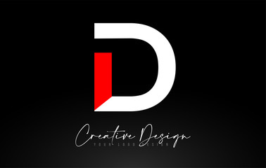 D Letter Icon Design With Creative Modern Look and Teal Background.